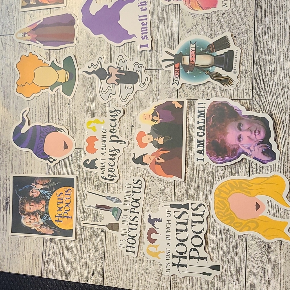 19pc Hocus Pocus stickers